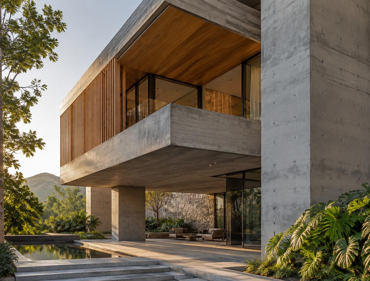 Solução estrutural para residência contemporânea